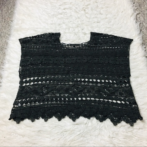 Lane Bryant Bohemian Crochet Olive Green Size 14 - Picture 4 of 13